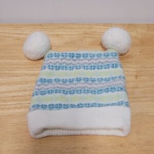Wool Blend Old Navy Hat Infant Baby 0-3 Month Icelandic Norwegian Nordic Pom Pom